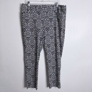 Chico's So Slimming Brigitte Slim Leg Navy White Size 16 Chico's‎ Size 3 Pull On